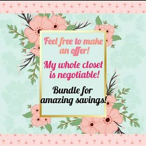 My Whole Closet is Negotiable!
